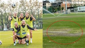 紐西蘭隊提早抵台熱身，還開心po出訓練照，豈料急轉彎不踢了。（圖／翻攝自IG @nzfootballferns）