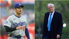 ▲大谷翔平今晚與道奇隊一起拜訪川普。（圖／美聯社／達志影像）