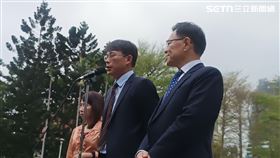 ▲卓榮泰邀請黨團三長會商國政，黃國昌會後受訪。（圖／記者盧素梅攝影）