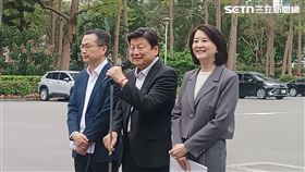 國民黨立法院黨團總召傅崐萁會後受訪。（圖／記者盧素梅攝影)