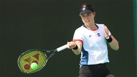 ▲葛藍喬安娜的正拍是招牌武器。（圖／四維體育推廣教育基金會提供） 