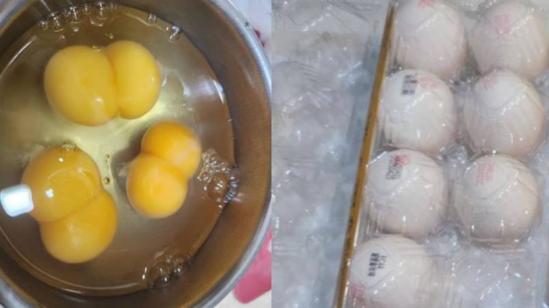 她買全聯這雞蛋「一盒9顆雙黃蛋」 原因曝