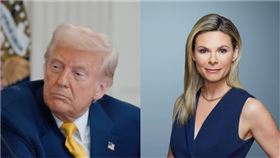 川普、CNN的美女主播迪恩（Jessica Dean）（圖／翻攝自川普、迪恩IG）