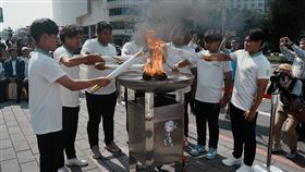 ▲114年全國大專校院運動會8日下午在臺南市巴克禮紀念公園舉行聖火引燃典禮。（圖／全大運主辦單位提供） 