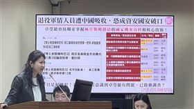 ▲林楚茵9日在立法院外交國訪委員會質詢時，提卓瑩鎗到中國閩南師範大學任職，且曾參與多個政府標案。（圖／記者蘇晏男攝影）
