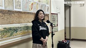 ▲吳思瑤地圖區受訪，回應川普宣布對等關稅暫停實施90天，各國統一調降至10%。（圖／記者詹宜庭攝影）