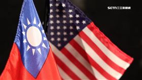 台灣,美國國旗。