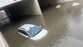 平鎮,地下道,淹水,桃園（圖／翻攝畫面）
