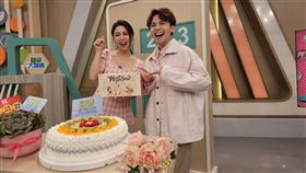 白家綺跟黃豪平今天錄影。（圖／記者蔡維歆攝影）