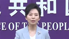 中國商務部發言人何咏前。（圖／翻攝自央視新聞微博）