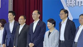 ▲國民黨主席朱立倫10日晚召集藍營執政縣市首長出席「縣市長聯合對策會議」。（圖／記者蘇晏男攝影）