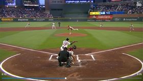 ▲費爾柴爾德（Stuart Fairchild）短打點太強害隊友在二壘出局。（圖／翻攝自MLB官網）