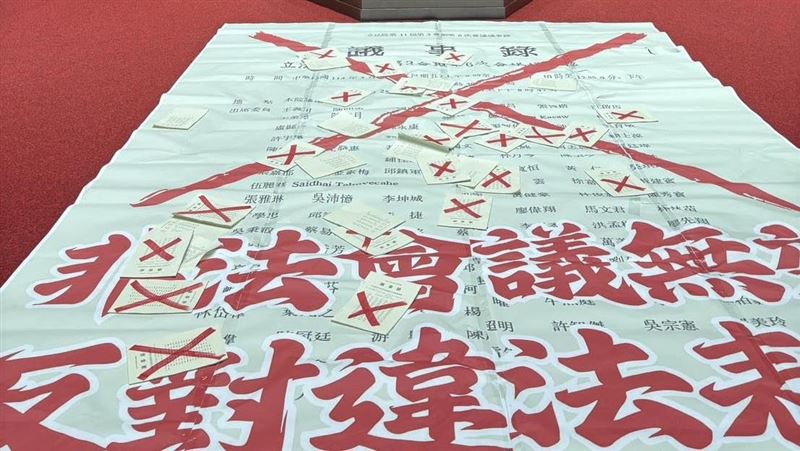 藍白聯手通過會議議事錄　綠委曝表決名單