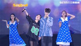 ▲首位登場的是擁有183公分模特兒身材、深情眼神宛如韓劇男主角的洪暐哲，一出場便讓苗可麗臉紅心跳（圖／超級夜總會）