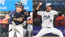 ▲中信兄弟江坤宇讚余德龍是球速很快的投手。（圖／中信兄弟、樂天桃猿提供）