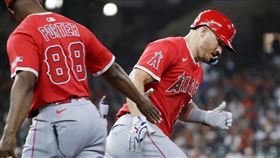 ▲楚奧特（Mike Trout）炸裂本季第6轟，但天使被太空人開魯閣。（圖／美聯社／達志影像）