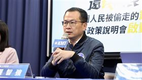 國民黨召開「還錢於民！拿回人民被偷走的錢！全台政策說明會啟動！」記者會。許宇甄、葛如鈞、羅智強、楊智伃（圖／國民黨提供）