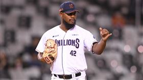 ▲梅賽斯繳出6局無失分的好投。（圖／統一獅提供） 