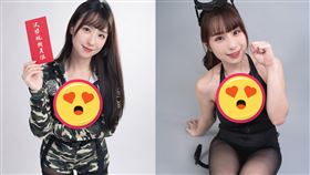 G級正妹美胸放升降桌：舒服到不行！（圖／翻攝自IG @pinpinponpon627）