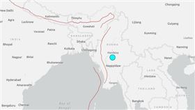 ▲緬甸地震。（圖／翻攝自USGS） 