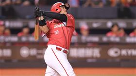 ▲陳子豪敲出全壘打。（圖／味全龍提供） 