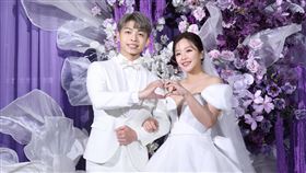 ▲藝人賴慧如與國標舞老師劉家銘今天在新莊頤品飯店舉辦婚宴。（圖／記者鄭孟晃攝影）