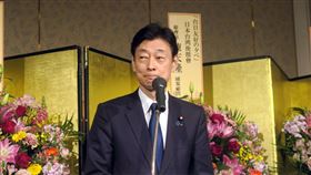前日本經濟產業大臣西村康稔前日本經濟產業大臣、現任日本眾議員西村康稔13日於台僑聯歡晚會發表致詞。中央社記者吳書緯兵庫攝 114年4月13日