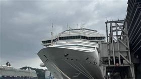 義大利籍歌詩達郵輪莎倫娜號8日自基隆港出發，因機件故障滯留沖繩，延至12日才返回基隆港。（圖／CTWANT）