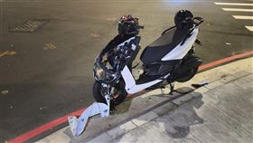 機車受損情形。（圖／翻攝畫面）