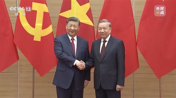 習近平曾在今年4月會見越共總書記蘇林（圖／資料照）