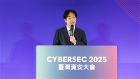 賴清德總統今（15）日出席「CYBERSEC 2025 臺灣資安大會開幕式」。（圖／總統府提供)
