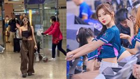 全恩菲昨再度現身桃機。（圖／翻攝自jexxbi IG）