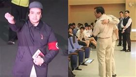 新北地檢署偵,罷免,李坤城,宋建樑,納粹,希特勒,建中,馬英九,隨扈,強吻(圖/翻攝畫面、建中攝影CKPC臉書)
