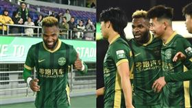 中國足球超級聯賽,浙江足球俱樂部,加彭,洋將,阿隆•布彭扎,Aaron Boupendza,墜樓（圖／翻攝微博）