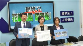▲翁曉玲（中）出席國民黨團「抓到了！花蓮罷團 國家養！」記者會。（圖／國民黨團提供） 