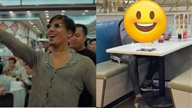 張耀揚被拍到在餐廳用餐。（圖／翻攝自抖音）