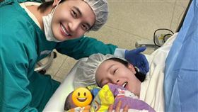 張檬剖腹產生下兒子。（圖／翻攝自微博）