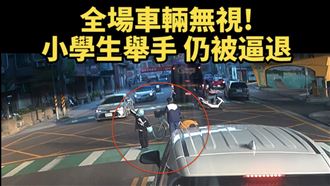 小學生「舉手」過馬路10車不讓　桃警開罰