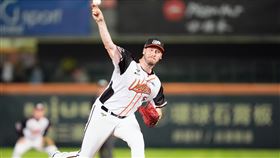 ▲統一獅投手布雷克，生涯第2度完成「27上27下」完投完封勝。（圖／統一獅提供）