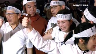 王鴻薇「卡C位」遭朱立倫移開　畫面曝光