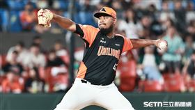 ▲中職36年例行賽，統一獅先發投手梅賽斯。（圖／記者劉彥池攝影）