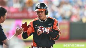 ▲中職36年例行賽，統一獅游擊手許哲晏炸裂陽春砲。（圖／記者劉彥池攝影）