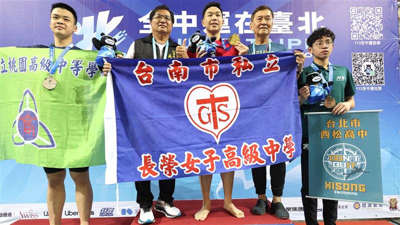 長榮女中吳亮昀去年全中運勇奪雙金。（圖／臺南市體局提供）