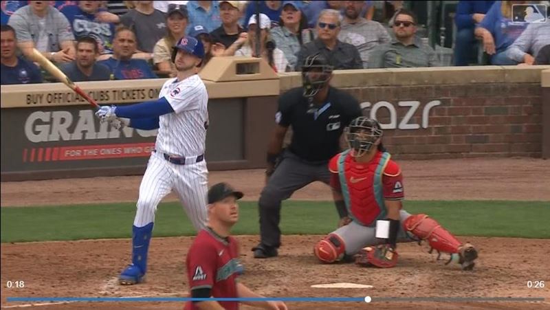 塔克（Kyle Tucker）差二壘安打締造「完全打擊」。（圖／翻攝自MLB官網）