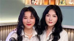 唐綺陽（右）與丁噹（左）外型極為相似。（圖／翻攝自唐綺陽臉書）