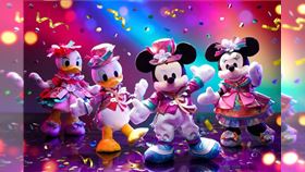 ▲迪士尼20週年瘋派對　暗藏米奇紅毯變身超模的神級演出（圖／迪士尼授權提供）