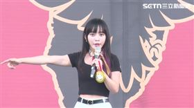 ▲「拒絕統戰，守護台灣」大會,立委黃捷宣講。（圖／翻攝畫面）