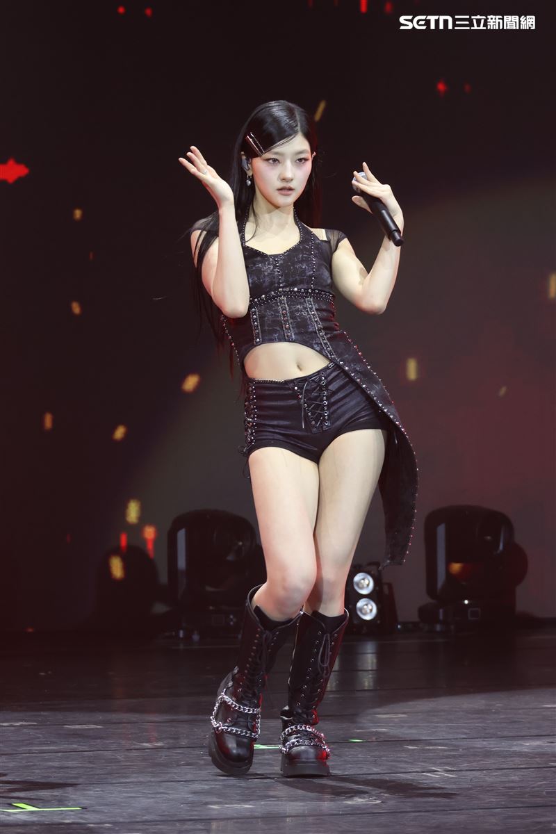 韓國女團KISS OF LIFE台北國際會議中心開唱。（圖／記者鄭孟晃攝影）