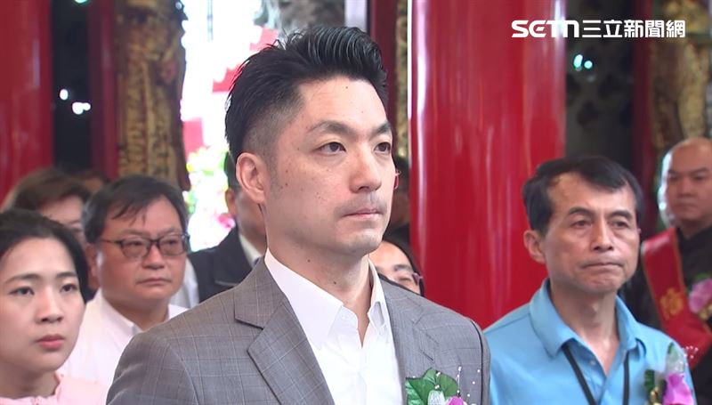 台北市長蔣萬安出席松山慈祐宮&mdash;恭祝天上聖母聖誕活動。（圖／翻攝畫面）