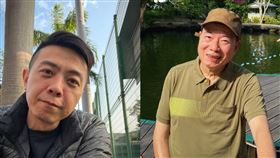 廖峻（右）仍在加護病房觀察，兒子廖峻為此相當擔憂。（組合圖／翻攝自臉書、IG）